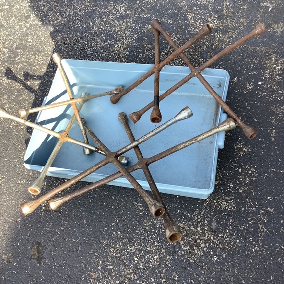 6 vintage lug wrench tire iron tools - Picture 3 of 12